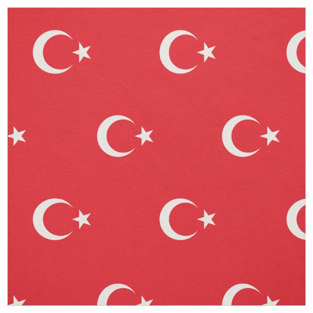 Patriotisk Flagga Turkiet Tyg (Provkarta)