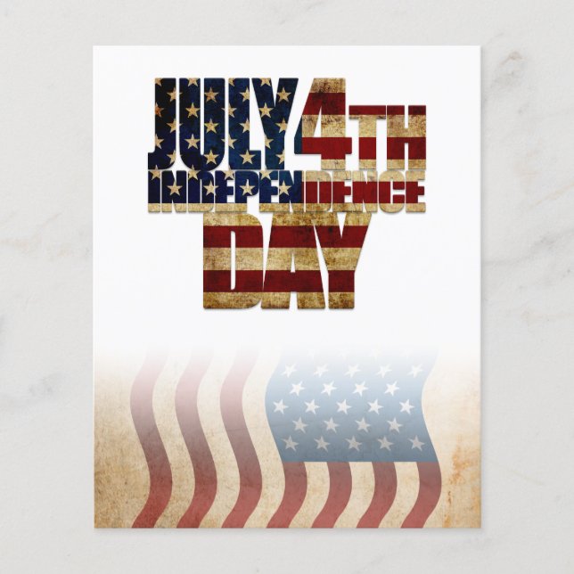 Patriotisk flaggdesign för 4 juli (Framsida)
