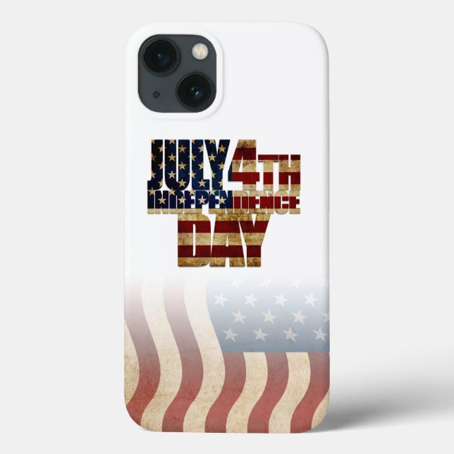 Patriotisk flaggdesign för 4 juli (Baksida)