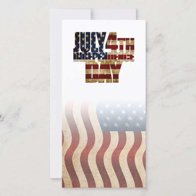 Patriotisk flaggdesign för 4 juli (Framsida)