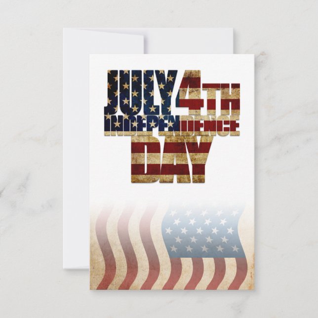 Patriotisk flaggdesign för 4 juli (Framsida)