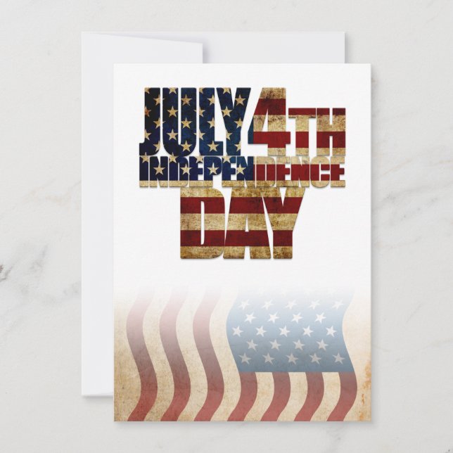 Patriotisk flaggdesign för 4 juli (Framsida)