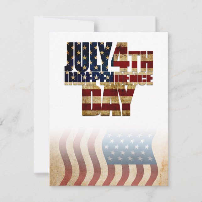Patriotisk flaggdesign för 4 juli (Framsida)