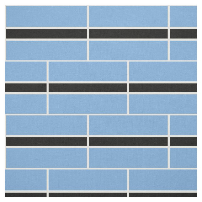 Patriotisk flaggduk från Botswana Tyg (Provkarta)