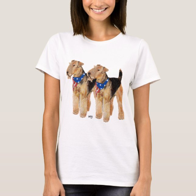 Patriotisk flaggduo tee (Framsida)