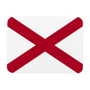 Patriotisk flexibel fotomagnet med Alabama flagga Magnet