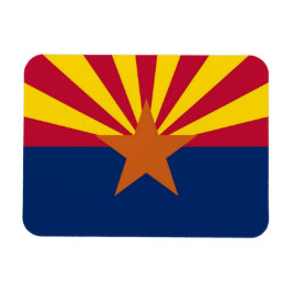 Patriotisk flexibel fotomagnet med Arizona flagga Magnet