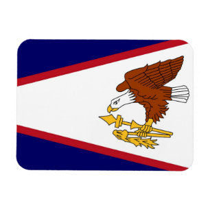 Patriotisk flexibel magnet med amerikansk Samoa fl