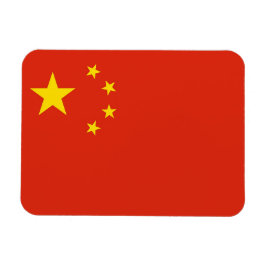 Patriotisk flexibel magnet med flagga av China