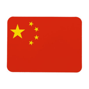 Patriotisk flexibel magnet med flagga av China