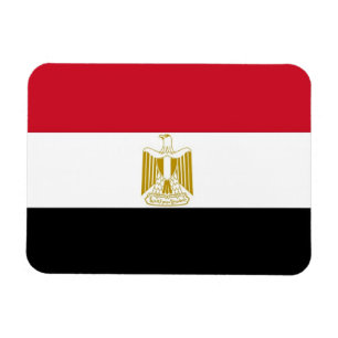 Patriotisk flexibel magnet med flagga av Egypten