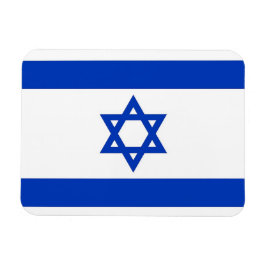Patriotisk flexibel magnet med flagga av Israel
