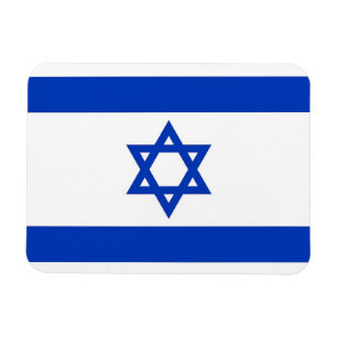 Patriotisk flexibel magnet med flagga av Israel
