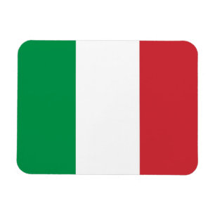 Patriotisk flexibel magnet med flagga av Italien