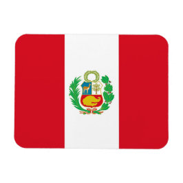 Patriotisk flexibel magnet med flagga av Peru