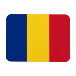 Patriotisk flexibel magnet med flagga av Rumänien