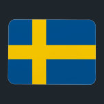 Patriotisk flexibel magnet med flagga av Sverige<br><div class="desc">Fantastisk patriotisk flexibel fotomagnet med flagga av Sverige. Den här produkten har sitt anpassade.</div>