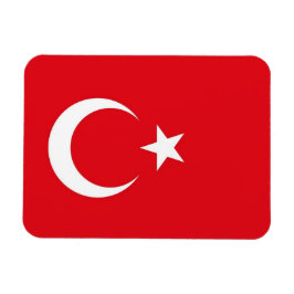 Patriotisk flexibel magnet med flagga av Turkiet