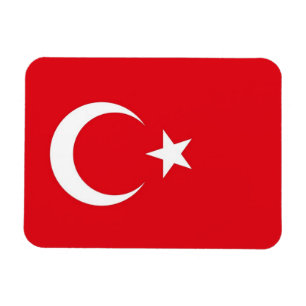 Patriotisk flexibel magnet med flagga av Turkiet