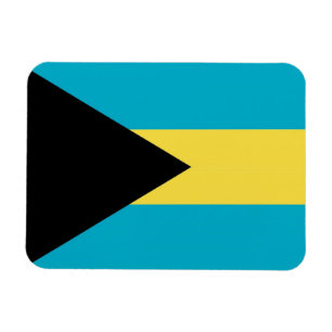 Patriotisk flexibel magnet med flagga Bahamas