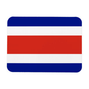 Patriotisk, flexibel magnet med flagga Costa Rica