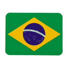 Patriotisk flexibel magnet med flagga från Brasili
