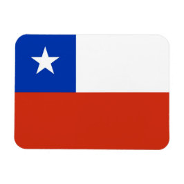 Patriotisk flexibel magnet med flagga från Chile