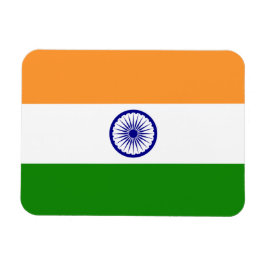 Patriotisk flexibel magnet med flagga från Indien