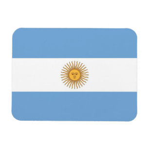 Patriotisk flexibel magnet med flagga i Argentina