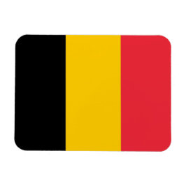 Patriotisk flexibel magnet med flagga i Belgien