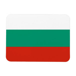 Patriotisk flexibel magnet med flagga i Bulgarien