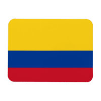 Patriotisk flexibel magnet med flagga i Colombia