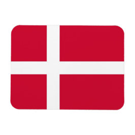 Patriotisk flexibel magnet med flagga i Danmark