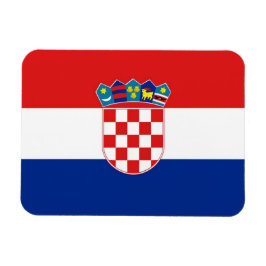 Patriotisk flexibel magnet med flagga i Kroatien