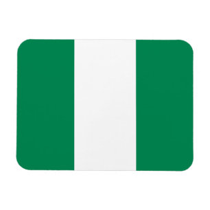 Patriotisk flexibel magnet med flagga i Nigeria