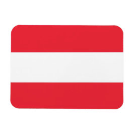 Patriotisk flexibel magnet med flagga i Österrike