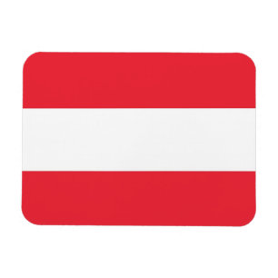 Patriotisk flexibel magnet med flagga i Österrike