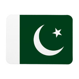 Patriotisk flexibel magnet med flagga i Pakistan