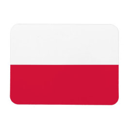Patriotisk flexibel magnet med flagga i Polen