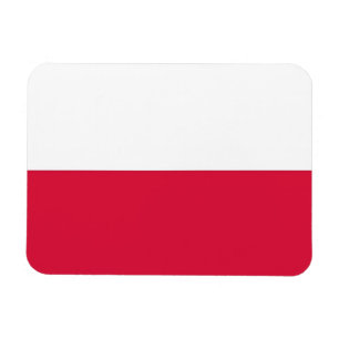 Patriotisk flexibel magnet med flagga i Polen