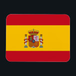 Patriotisk flexibel magnet med flagga i Spanien<br><div class="desc">Dekorera ditt utrymme med vår flexibla magnet med flagga Spanien! Den här magneten är uppgjord med uppmärksamhet på detaljer och är mer än bara en dekoration. Det är ett firande av Spaniens rik kulturarv och nationella pride. Utformningen visar stolt det ikoniska röda och gult rand med det nationella jacka av...</div>