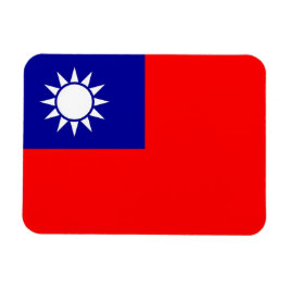 Patriotisk flexibel magnet med flagga i Taiwan