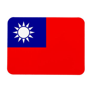 Patriotisk flexibel magnet med flagga i Taiwan
