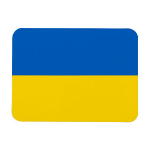 Patriotisk flexibel magnet med flagga i Ukraina