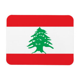 Patriotisk, flexibel magnet med flagga Libanon