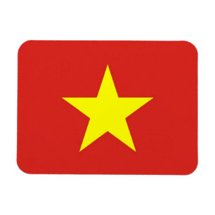 Patriotisk flexibel magnet med flagga Vietnam