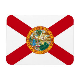 Patriotisk flexibel magnet med Florida flagga
