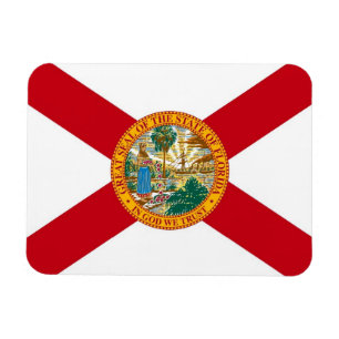 Patriotisk flexibel magnet med Florida flagga