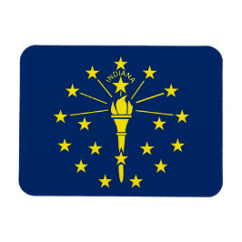 Patriotisk flexibel magnet med Indiana flagga