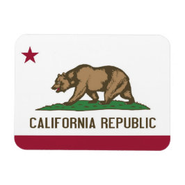 Patriotisk flexibel magnet med Kalifornien flagga
